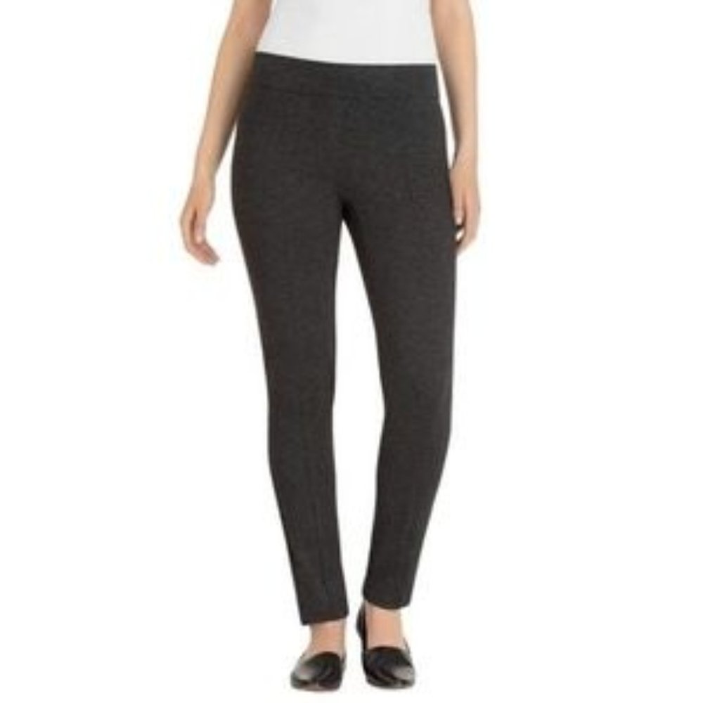 NWT Hilary Radley Slim Fit Pull On Stretch Pants Black Women's Size XL